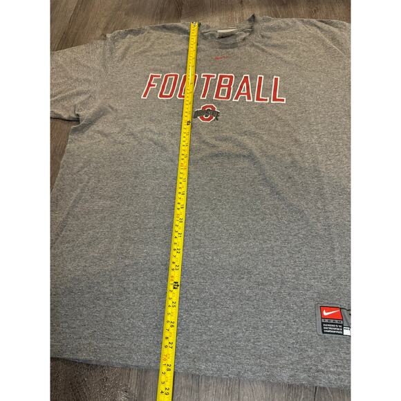 Vintage Y2K Ohio State University Nike Team Football Gray Shirt XL - Picture 6 of 7